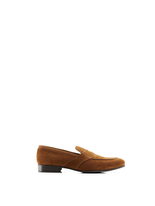 The Balmoral - Men's Loafers - Cognac Suede