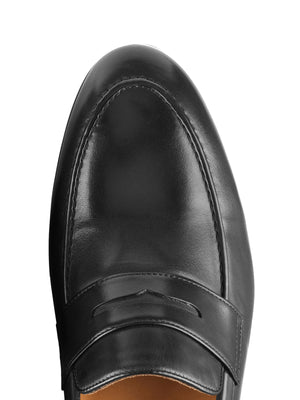 The Balmoral II - Men's Loafer - Black Leather | Fairfax & Favor