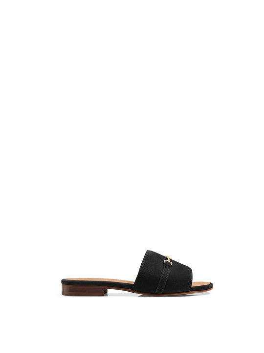 The Heacham - Women's Sandals - Black Suede