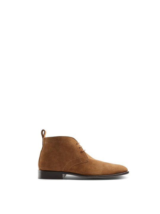 The Helmsley - Men's Desert Boots - Cognac Suede