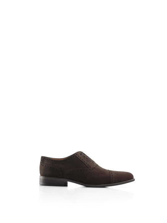 The Houghton - Men's Brogues - Chocolate Suede