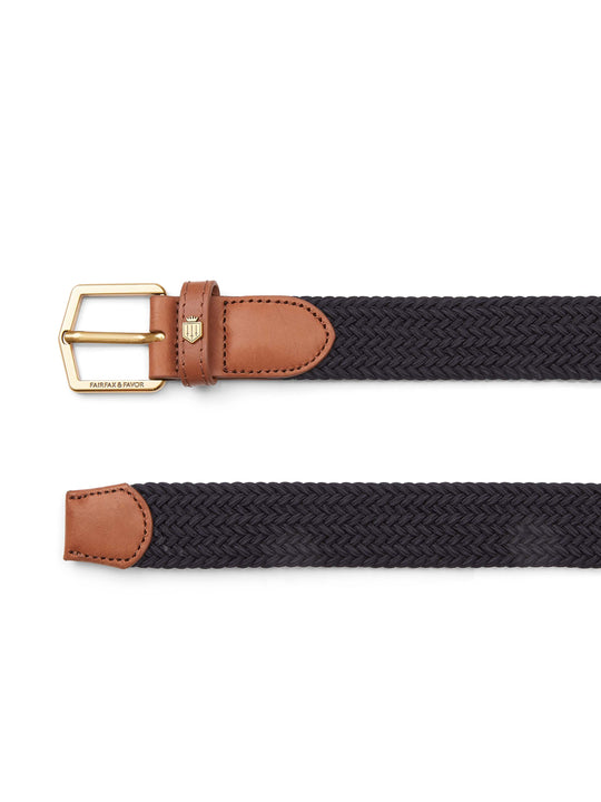 The Narford - Men's Elasticated Belt - Navy