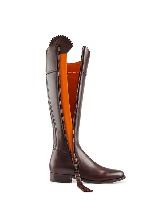 The Regina (Mahogany) Narrow Fit - Leather Boot