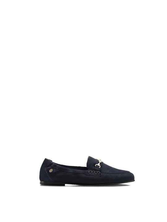 The Newmarket - Women's Loafers - Navy Blue Suede