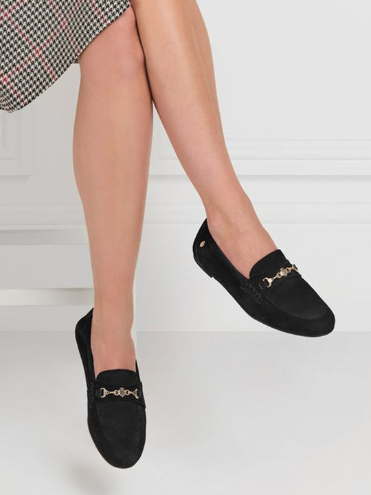 The Newmarket - Women's Loafers - Black Suede