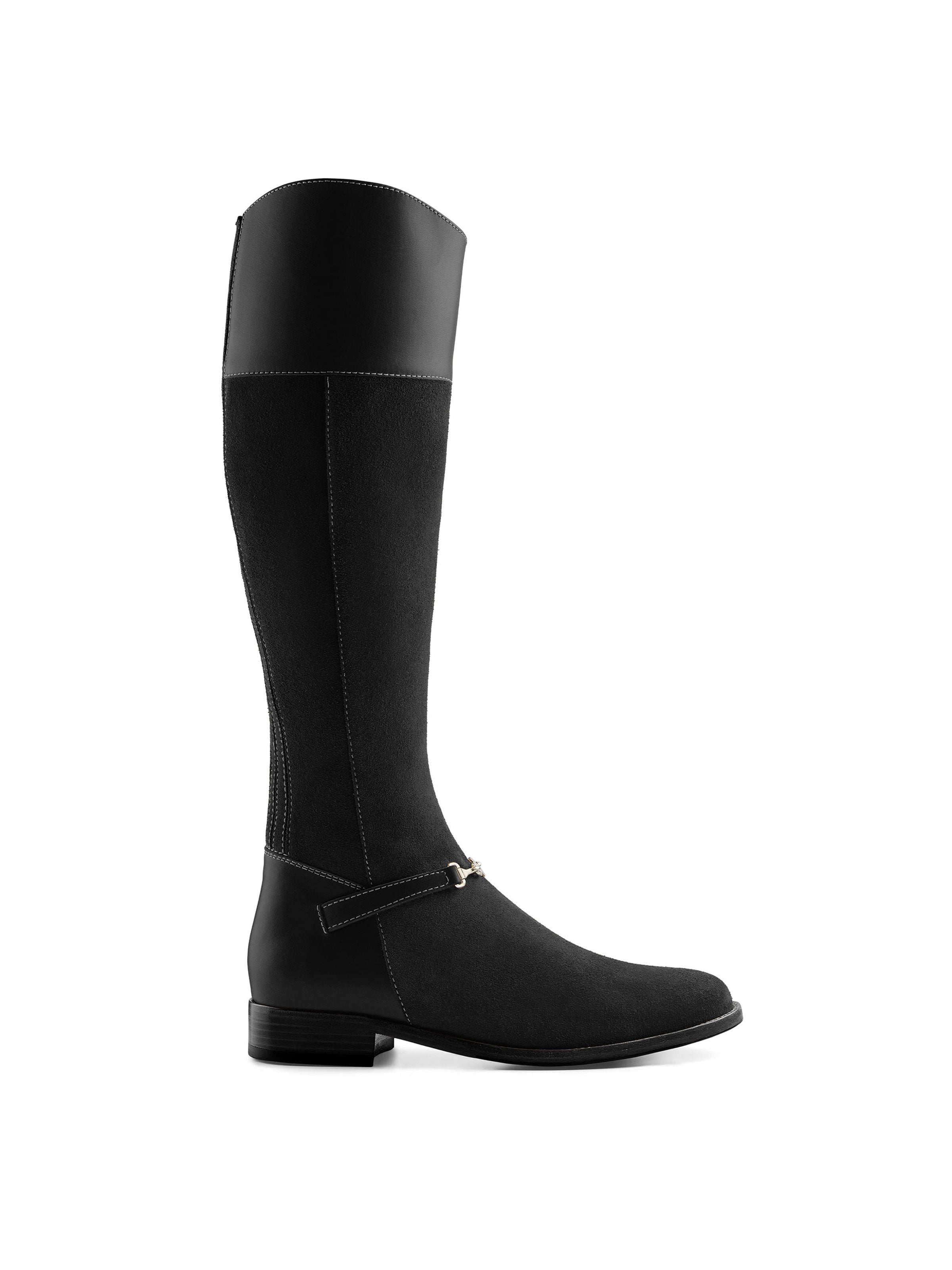 Octavia - Women's Tall Boots - Black Suede | Fairfax & Favor