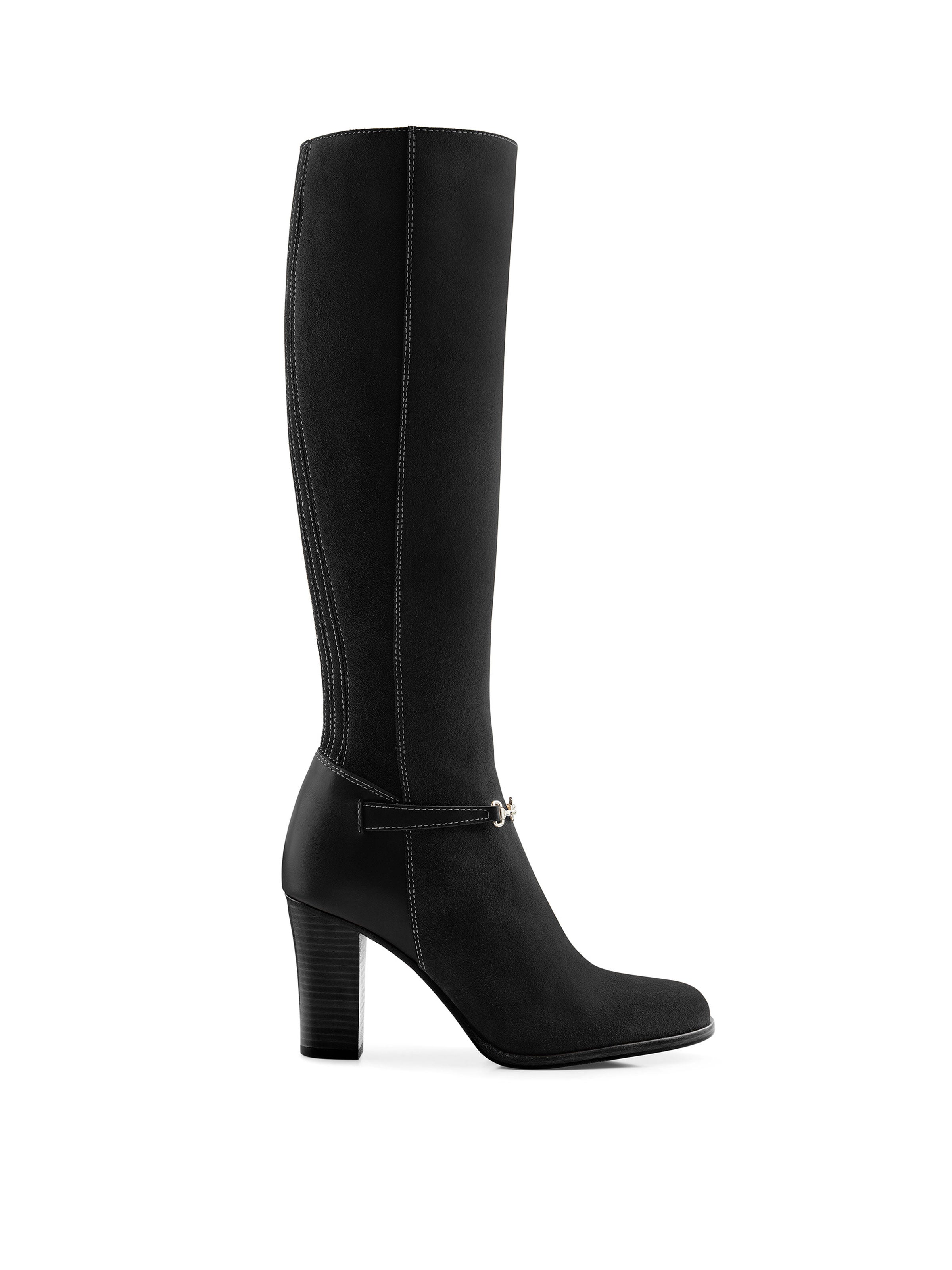 Heeled Octavia - Women's Boot Regular in Black | Fairfax & Favor