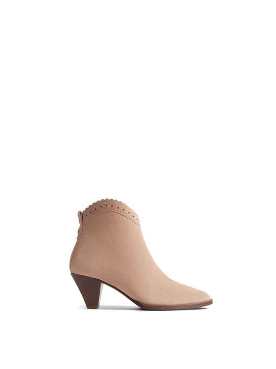 The Regina Ankle Boot - Blush