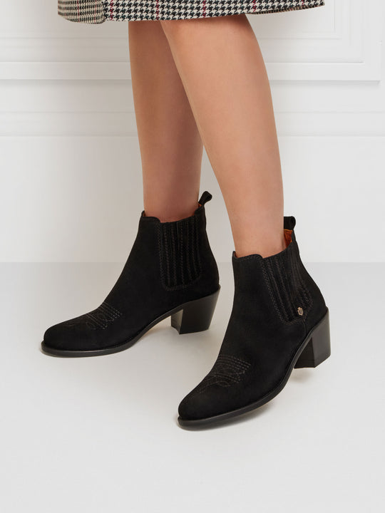 The Rockingham Ankle Boot - Black