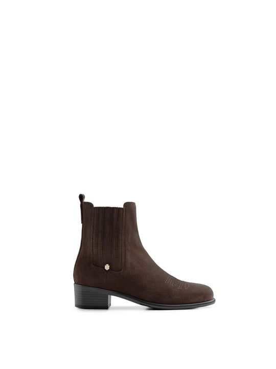 The Rockingham - Women's Ankle Boots - Chocolate Suede