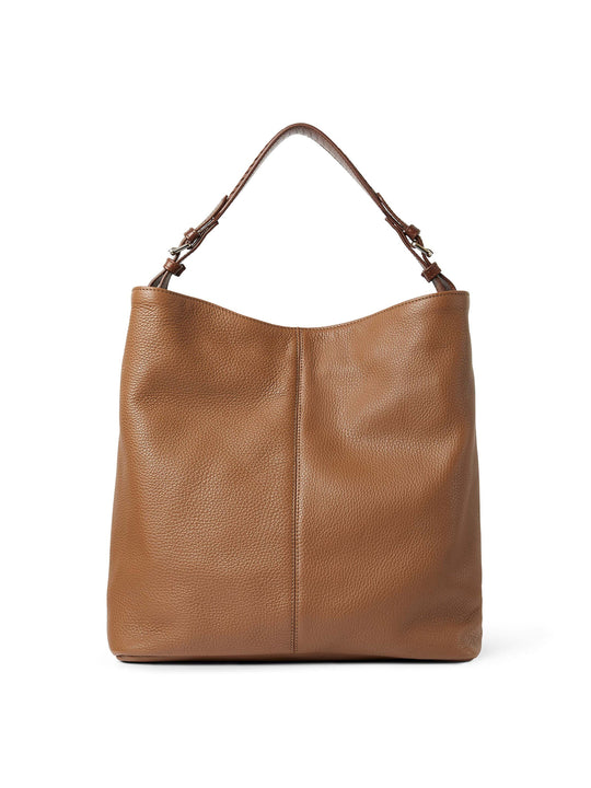 The Tetbury - Women's Handbag - Pebbled Tan Leather