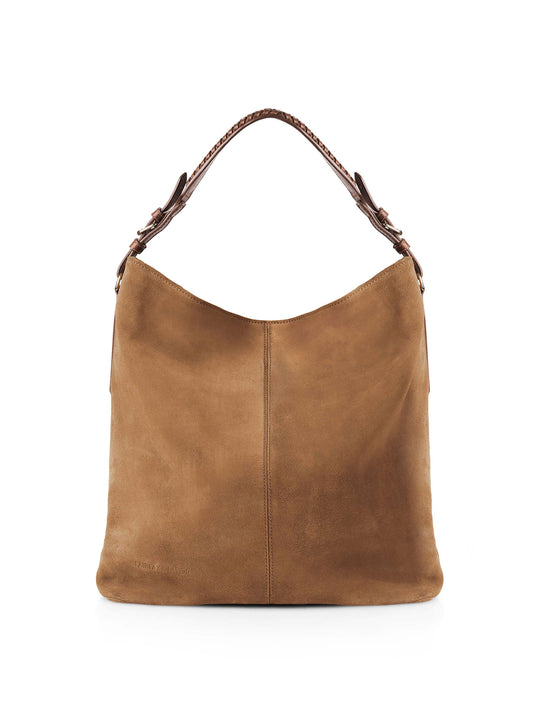 The Tetbury - Women's Handbag - Tan Suede