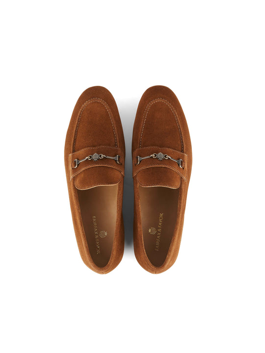 The Cambridge - Men's Loafers - Cognac Suede