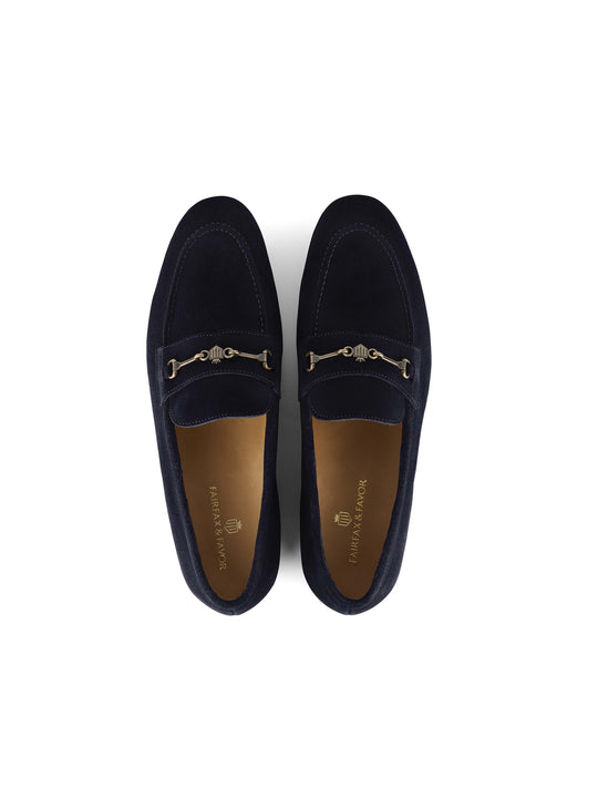 The Cambridge - Men's Loafers - Navy Suede